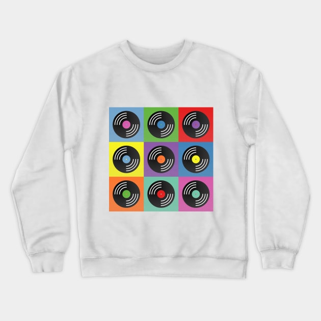 Vinyl music pop art Crewneck Sweatshirt by RARA_AVIS